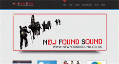 Desktop Screenshot of newfoundsound.co.uk
